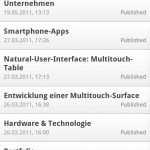 Android WordPress Seiten